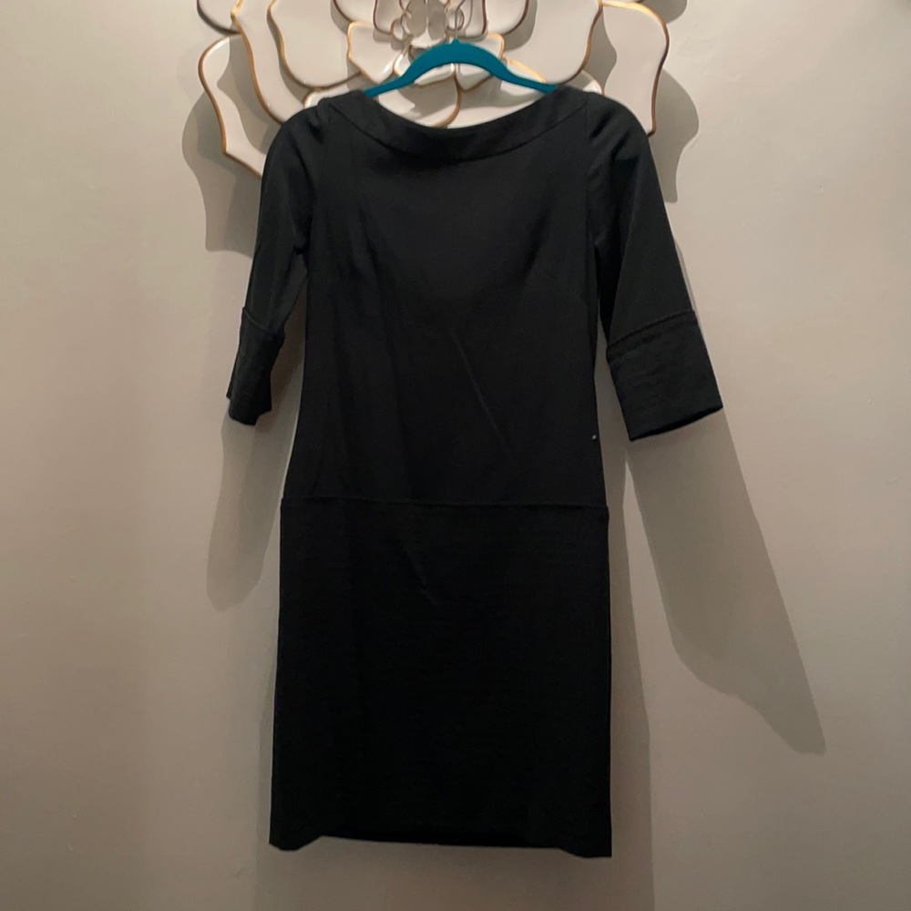 Green sheath dress